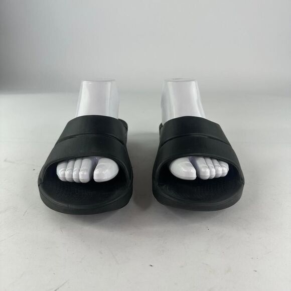 OOFOS OOahh Sport Slide Sandal Women's US 9 Black Recovery Shoes - Picture 2 of 10